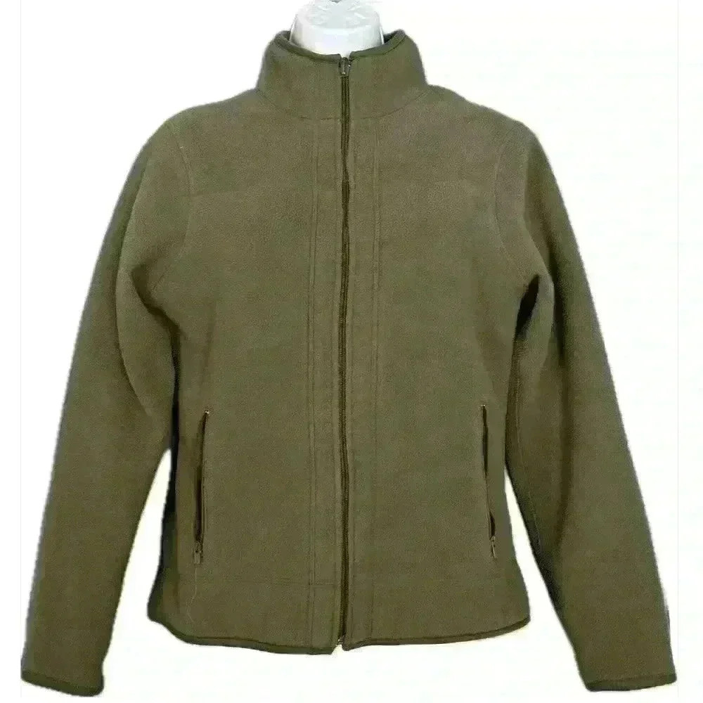 Prospirit Athletic Gear Reversible Green/Tan Fleece Jacket (397)